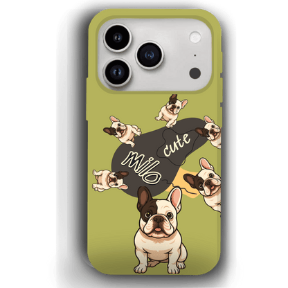 “Milo Cute” Design Custom Pet iPhone 17 Case by YingMart - Personalized Animal Portrait, Protective Cover for Pet Lovers