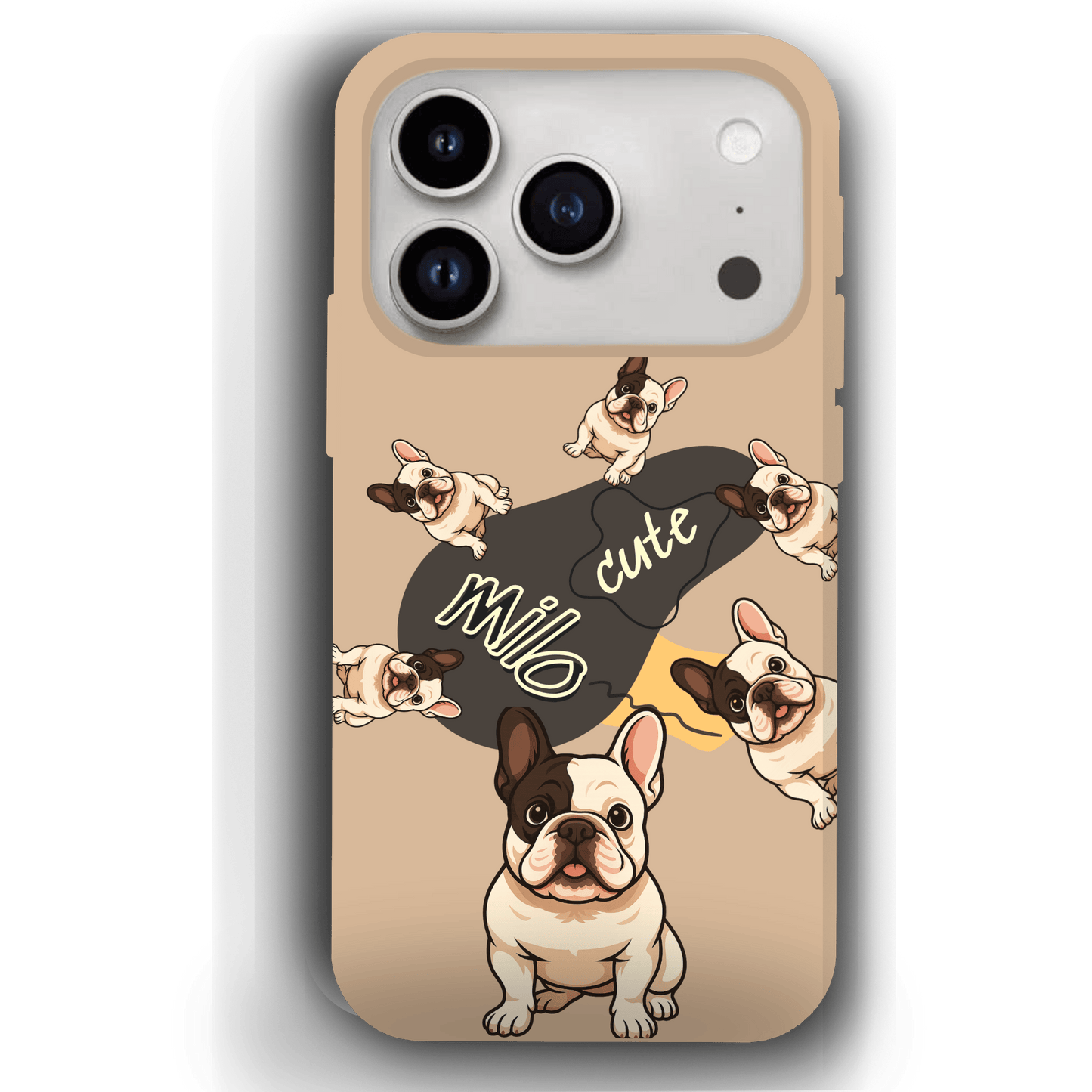 “Milo Cute” Design Custom Pet iPhone 17 Case by YingMart - Personalized Animal Portrait, Protective Cover for Pet Lovers