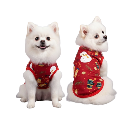 Christmas Dog Clothes Pet Costume for Small Dogs Cats Warm Winter Outfit Hoodie Sweater