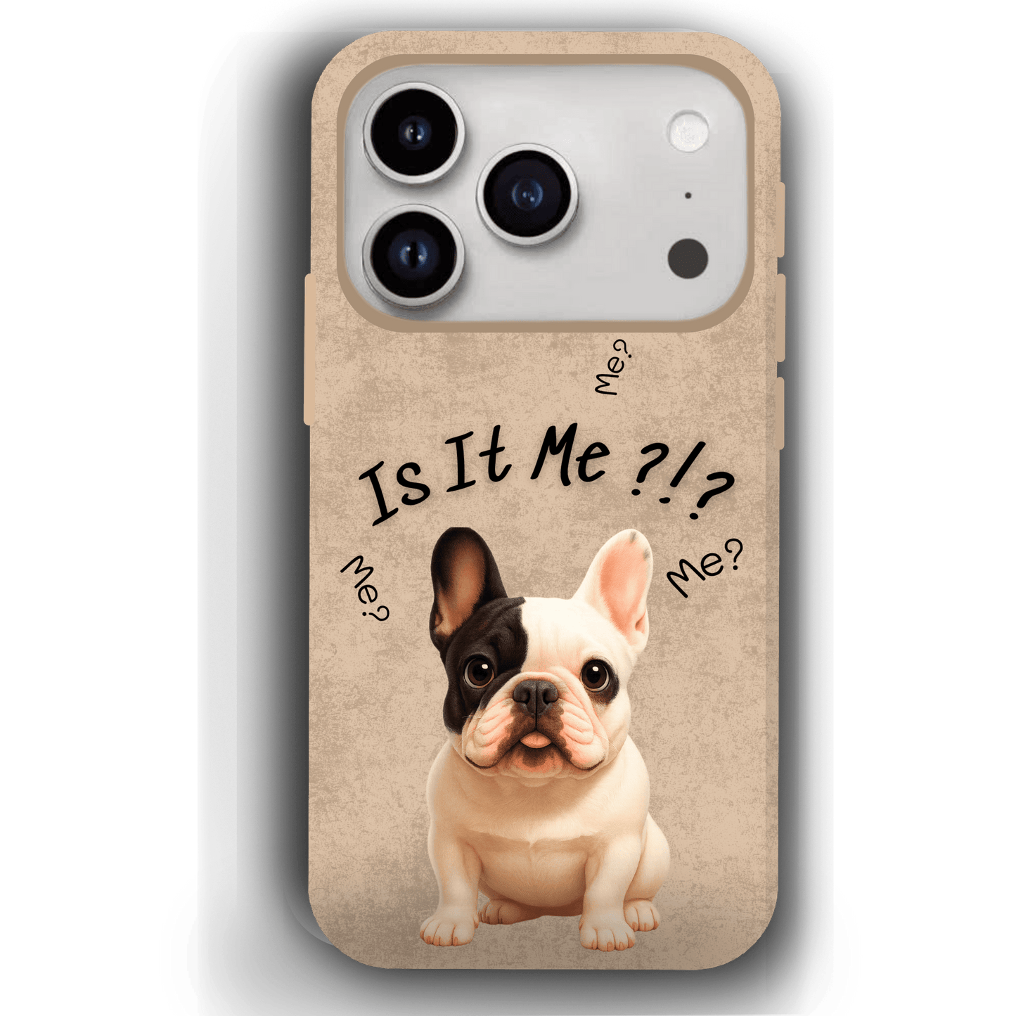 “Is It Me?” Design Custom Pet iPhone 17 Case by YingMart – Personalized Funny Portrait Design, Perfect Gift for Pet Lovers