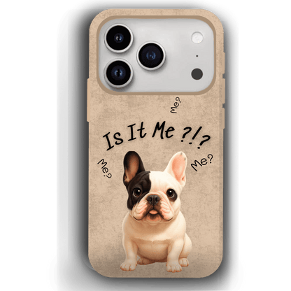 “Is It Me?” Design Custom Pet iPhone 17 Case by YingMart – Personalized Funny Portrait Design, Perfect Gift for Pet Lovers