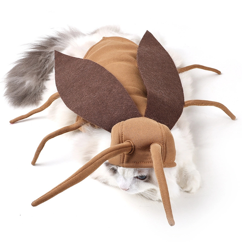 Funny Cockroach Pet Costume for Dogs Cats Halloween Outfit Cosplay Shirt Small Large