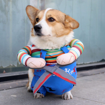 Scissor Hands Standing Pet Costume Dog Cat Funny Cute Scary Theme Halloween Cosplay Outfit