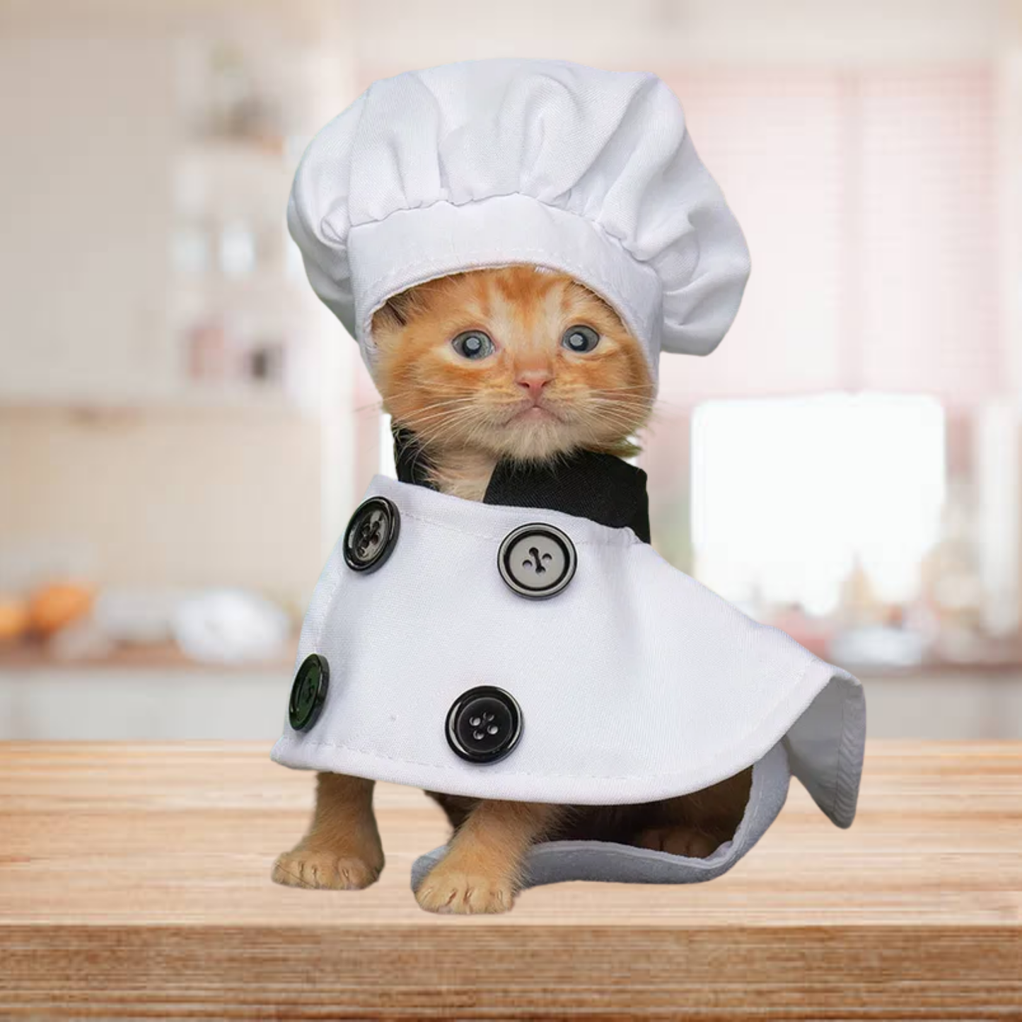 Dog Chef Costume Hat Set Pet Shirt Halloween Cosplay Outfit for Cats Small Large Dogs