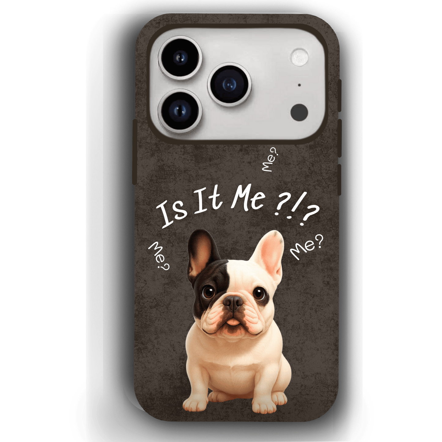“Is It Me?” Design Custom Pet iPhone 17 Case by YingMart – Personalized Funny Portrait Design, Perfect Gift for Pet Lovers