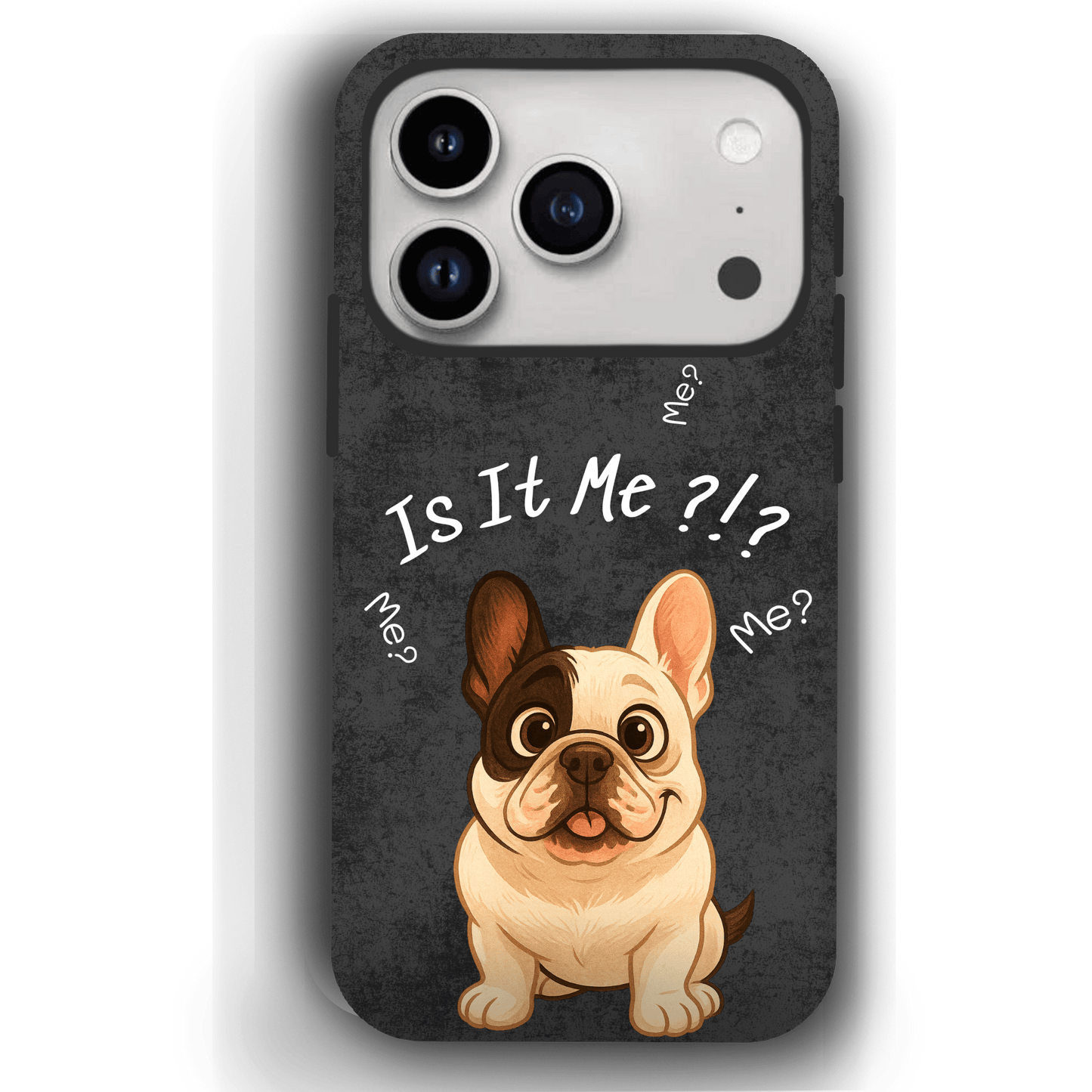 “Is It Me?” Design Custom Pet iPhone 17 Case by YingMart – Personalized Funny Portrait Design, Perfect Gift for Pet Lovers