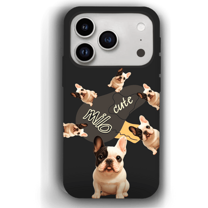 “Milo Cute” Design Custom Pet iPhone 17 Case by YingMart - Personalized Animal Portrait, Protective Cover for Pet Lovers