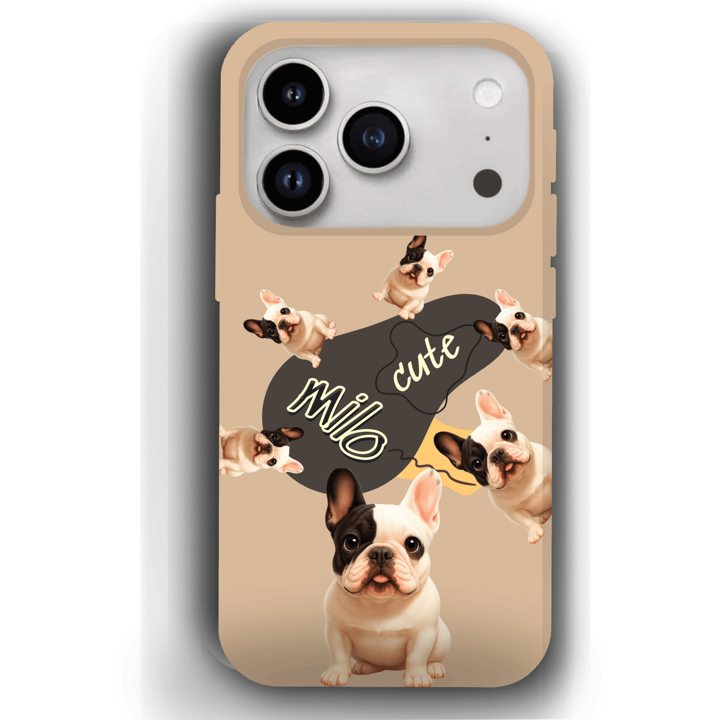 “Milo Cute” Design Custom Pet iPhone 17 Case by YingMart - Personalized Animal Portrait, Protective Cover for Pet Lovers
