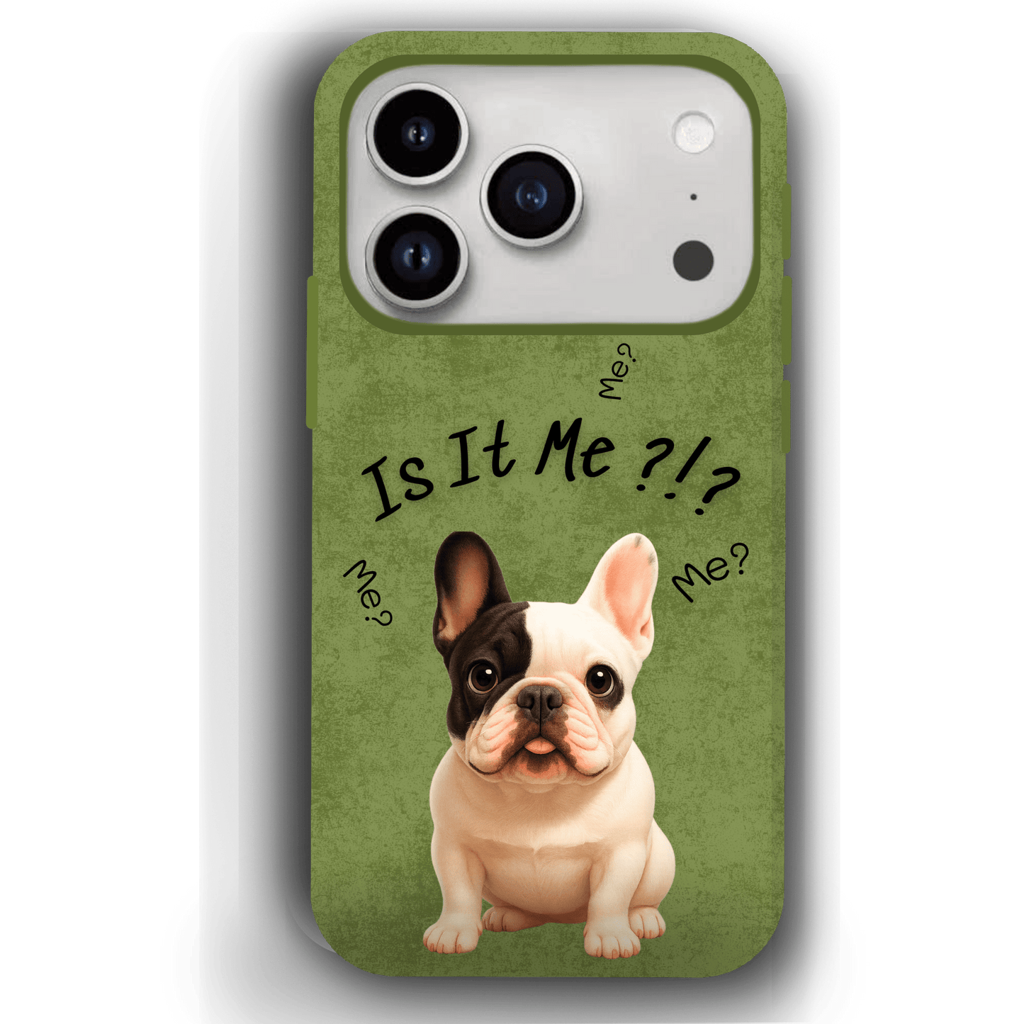 “Is It Me?” Design Custom Pet iPhone 17 Case by YingMart – Personalized Funny Portrait Design, Perfect Gift for Pet Lovers