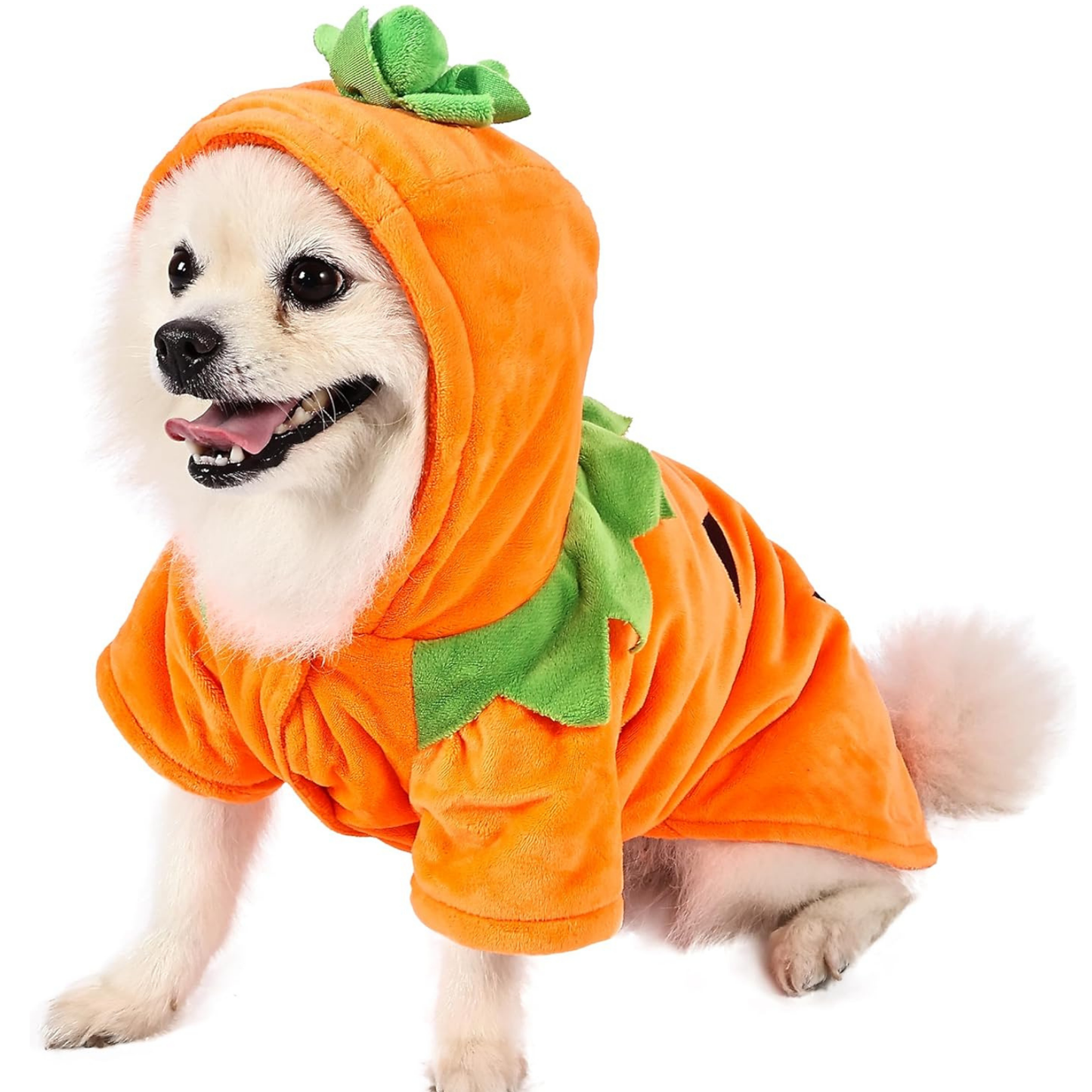 Pet Clothes Funny Pumpkin Clothes WintPumpkin Hooded Outfit for Dogs Cats Small Medium Large Funny Fleece Warm Halloween Pet Costumeer Pet Clothes Halloween Clothes Dog Clothes
