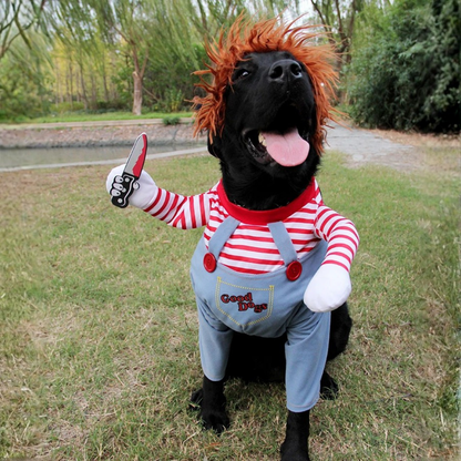 Outfit Set Medium Large Bulldog Pug Funny Novelty Cute Scary Halloween Dog Costume Cosplay