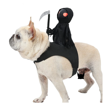 Dark Knight Pet Costume Dog Cat Halloween Cosplay Outfit Cute Rider Shirt for Small Large Pets