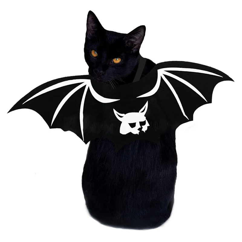 Halloween Pet Bat Wings Costume for Cats Dogs Funny Cosplay Outfit Holiday Decoration