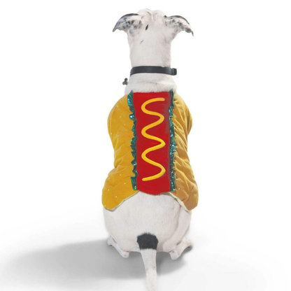 Hot Dog Pet Outfit Cats Puppies Funny Food Hamburger Theme Halloween Party Cosplay Clothes