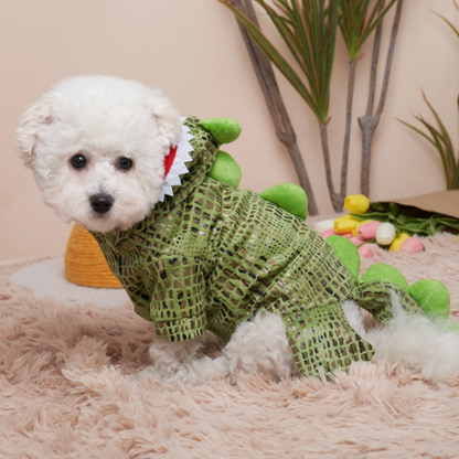 Pet Outfit Puppies Cats Dinosaur Crocodile Hoodie Halloween Dog Costume Small Medium Large Cosplay