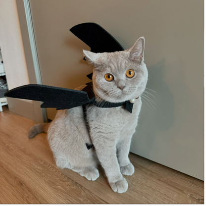 Halloween Pet Bat Wings Costume for Cats Dogs Funny Cosplay Outfit Holiday Decoration