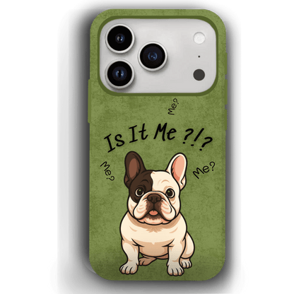 “Is It Me?” Design Custom Pet iPhone 17 Case by YingMart – Personalized Funny Portrait Design, Perfect Gift for Pet Lovers
