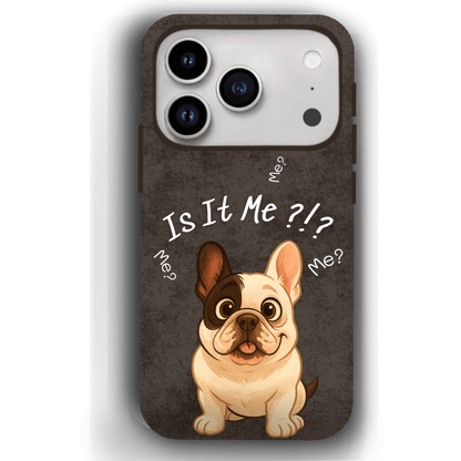 “Is It Me?” Design Custom Pet iPhone 17 Case by YingMart – Personalized Funny Portrait Design, Perfect Gift for Pet Lovers