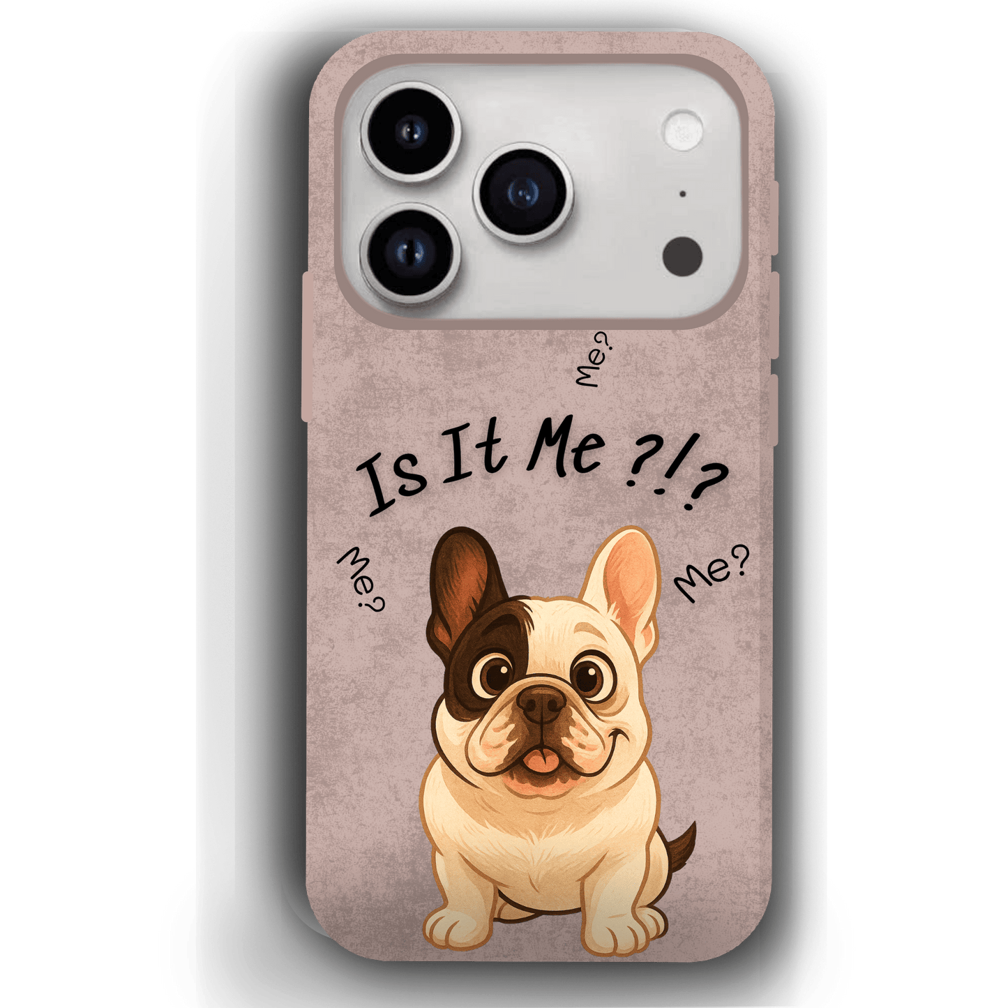 “Is It Me?” Design Custom Pet iPhone 17 Case by YingMart – Personalized Funny Portrait Design, Perfect Gift for Pet Lovers