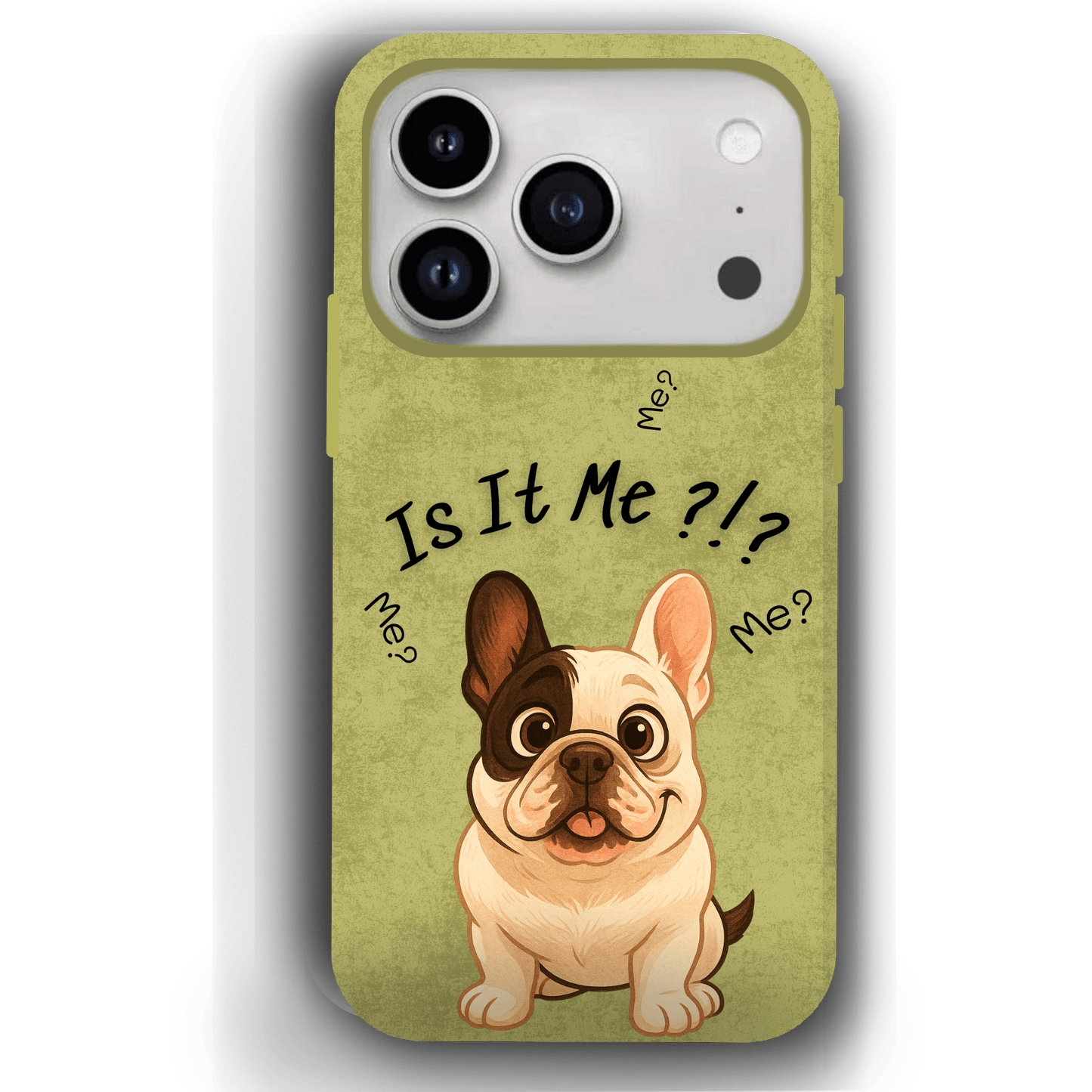 “Is It Me?” Design Custom Pet iPhone 17 Case by YingMart – Personalized Funny Portrait Design, Perfect Gift for Pet Lovers