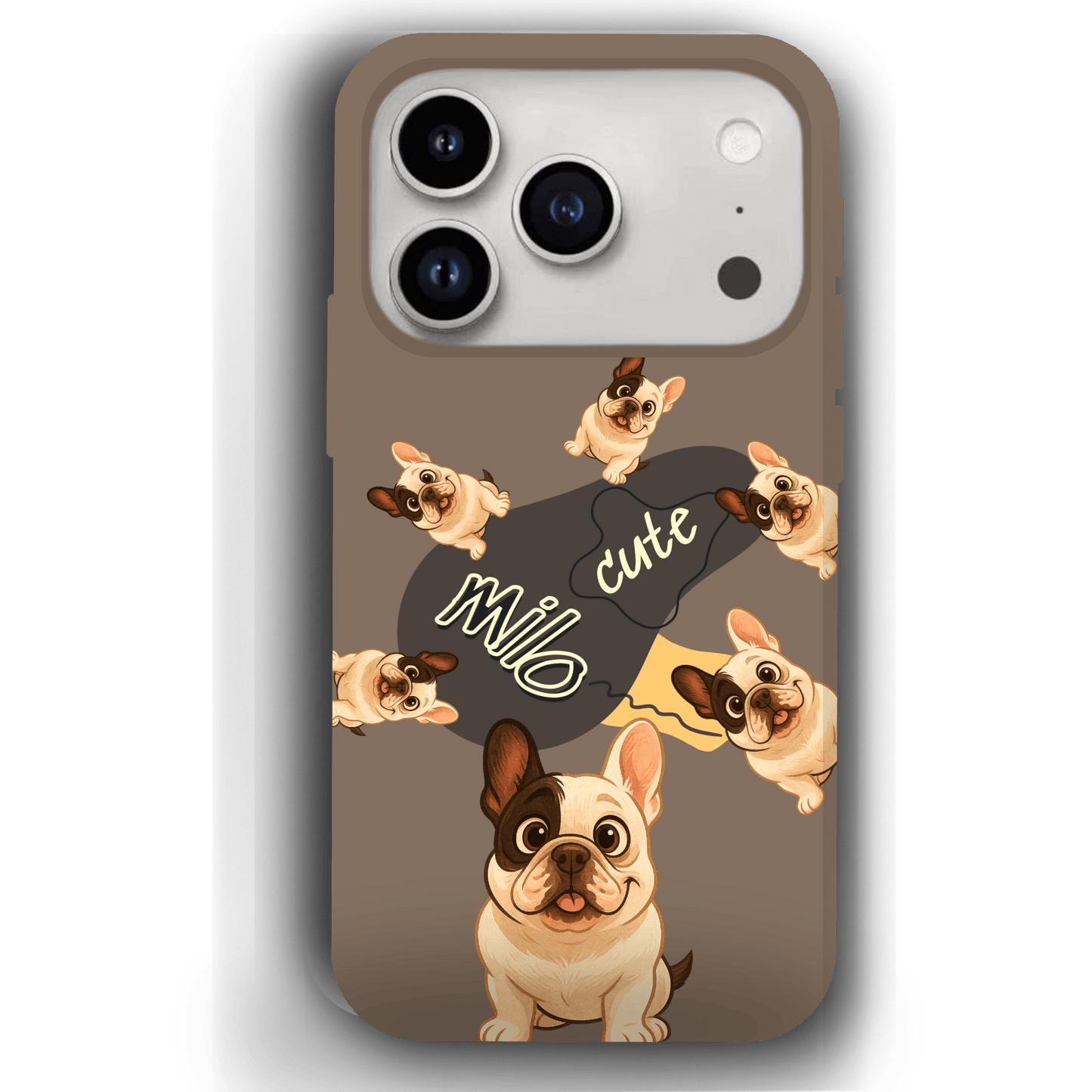“Milo Cute” Design Custom Pet iPhone 17 Case by YingMart - Personalized Animal Portrait, Protective Cover for Pet Lovers