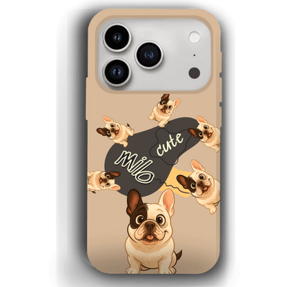“Milo Cute” Design Custom Pet iPhone 17 Case by YingMart - Personalized Animal Portrait, Protective Cover for Pet Lovers