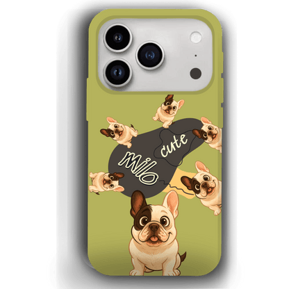 “Milo Cute” Design Custom Pet iPhone 17 Case by YingMart - Personalized Animal Portrait, Protective Cover for Pet Lovers