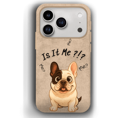 “Is It Me?” Design Custom Pet iPhone 17 Case by YingMart – Personalized Funny Portrait Design, Perfect Gift for Pet Lovers