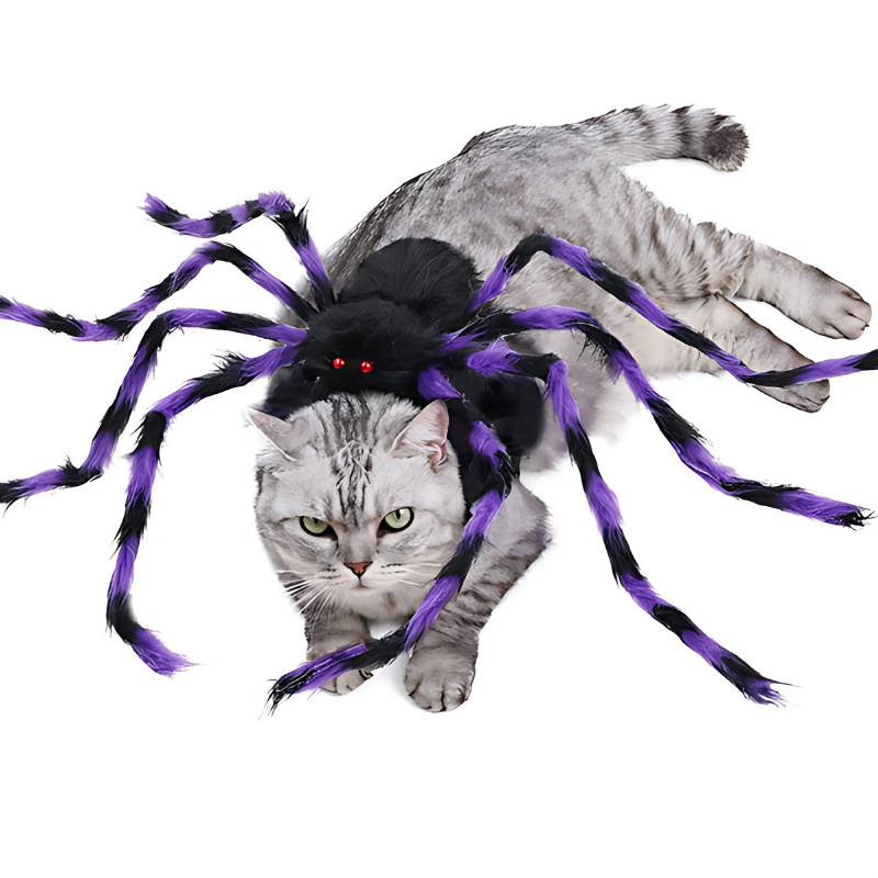 Big Spider Pet Costume for Dogs Cats Funny Halloween Cosplay Outfit Cute Pet Shirt