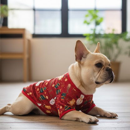 Christmas Dog Clothes Pet Costume for Small Dogs Cats Warm Winter Outfit Hoodie Sweater