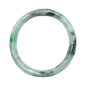 High Quality 48–72mm Natural-Colour Jade White Floating Green Black Veins Bangle Gift for Her Mom Grandma Feng Shui Personalized Jewelry