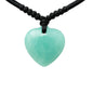 Love & Luck – Natural Heart/Donut Jade Pendant Necklace for Women – Lucky Jade Jewelry Gift for Her, Genuine Green/Purple/White Stone, Minimalist Spiritual Necklace, Real Jade Necklace for Balance, Energy & Style by YingMart