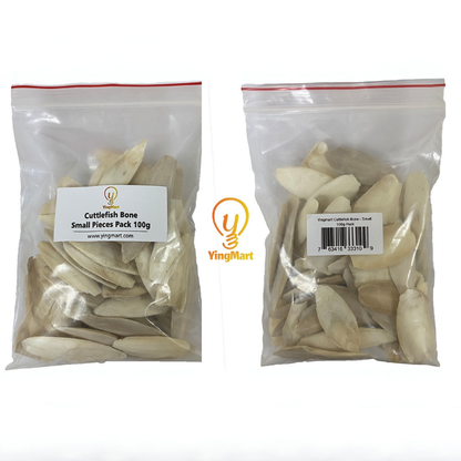Natural Small Ocean Cuttlefish Bone Pack 100g, Friendly Calcium Supplement For Bird | Parrot | Snail | Teriumtanks | Reptiles | Worms | Tortoise