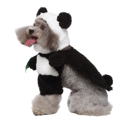 Funny Panda Pet Costume Dress Up Outfit for Dogs Cats Halloween Cosplay Clothes
