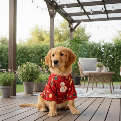 Christmas Dog Clothes Pet Costume for Small Dogs Cats Warm Winter Outfit Hoodie Sweater