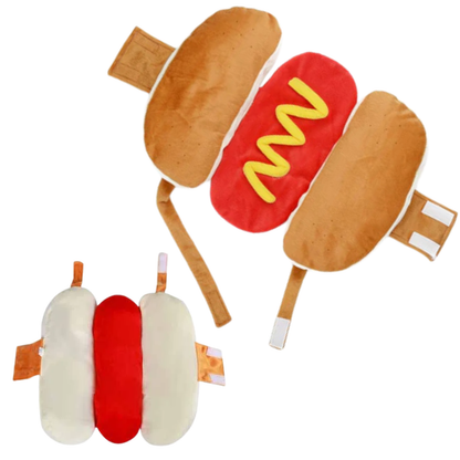 Funny Pet Costume Warm Sausage Hotdog Outfit For Cat Dog Halloween Christmas Party Cosplay