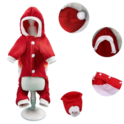 Christmas Pet Dog Clothes Warm Soft Hoodie Sweatshirt for Small Dogs Cats Winter Outfit