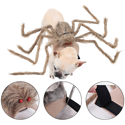 Big Spider Pet Costume for Dogs Cats Funny Halloween Cosplay Outfit Cute Pet Shirt