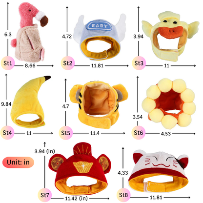 Cotton Cap Dogs Cat Hat Decorative Party Cosplay Halloween Costume Small Medium Large Outfit