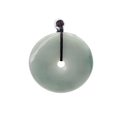 Donut Jade Pendant 100% Genuine Jadeite Real Jade Type A Grade A Type A Hand Carved