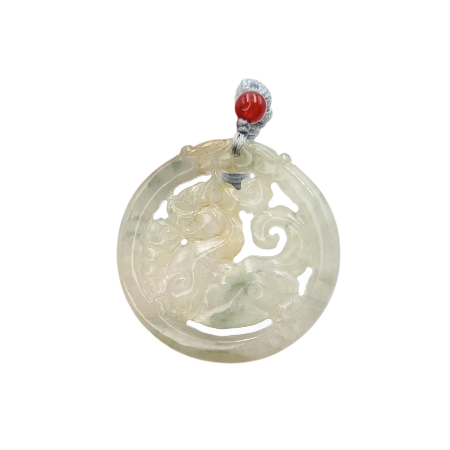 Natural Burmese Jadeite A Jade Pendant Horse Grade A Jadeite Hand Carved Protection, Good Luck
