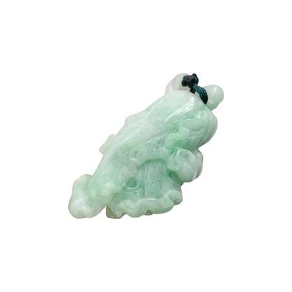 Natural Genuine Floating Green Cabbage Jadeite Jade Grade A Hand Craving Pedant, Lucky Pendant, Jade Necklace Pendant, Jewerly Supplies