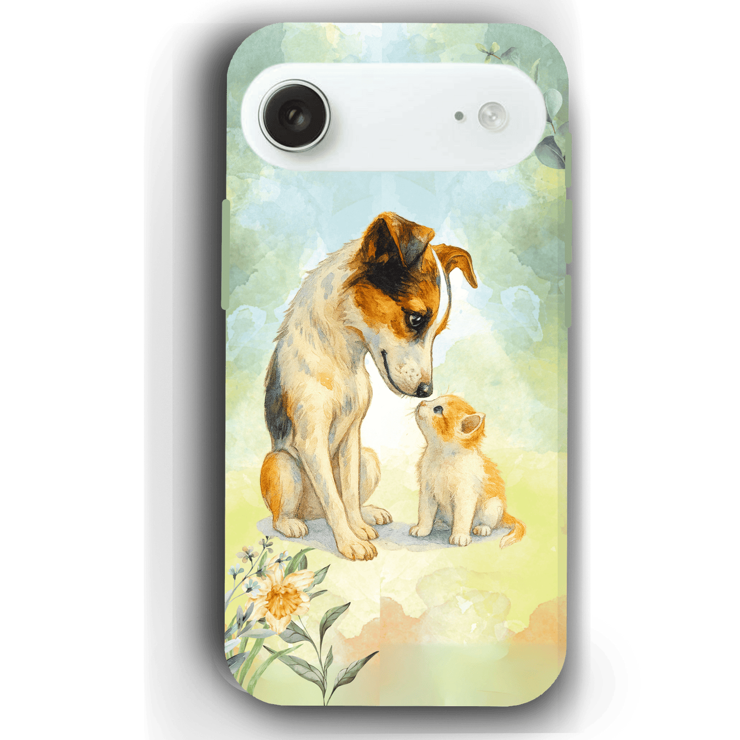 Custom Pet Phone Case for iPhone 17/17 Pro/17 Pro Max/17 Air by YingMart – Personalized Photo Pet Portrait (1-3 Pets), Protective Cover for Pet Lovers
