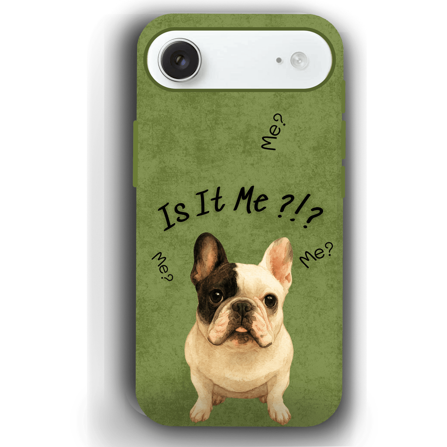 “Is It Me?” Design Custom Pet iPhone 17 Case by YingMart – Personalized Funny Portrait Design, Perfect Gift for Pet Lovers