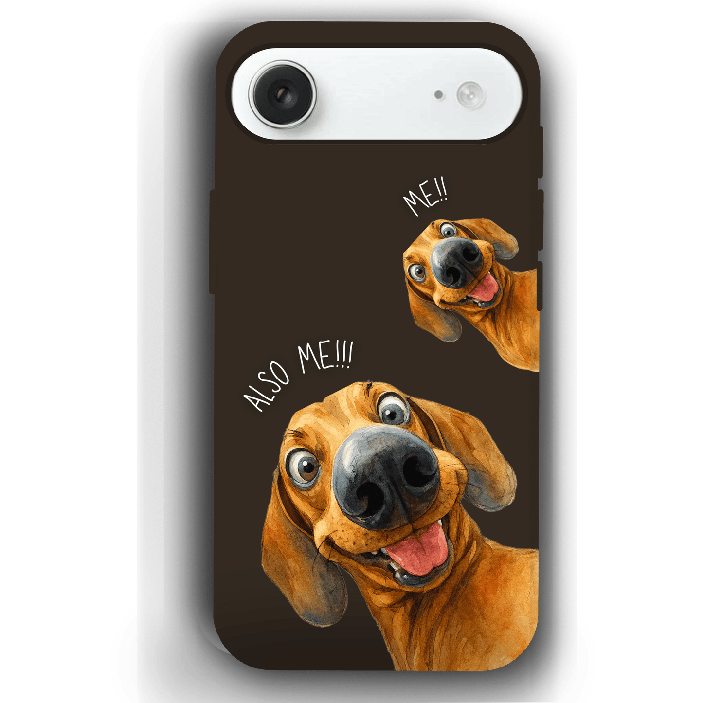 "Also Me" Design Custom Pet iPhone 17 Case – 4 Colors & 4 Patterns by YingMart, Personalized Pet Portrait Protective Cover for Dog Lovers