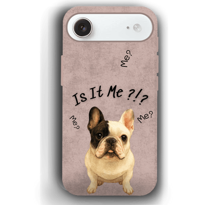 “Is It Me?” Design Custom Pet iPhone 17 Case by YingMart – Personalized Funny Portrait Design, Perfect Gift for Pet Lovers