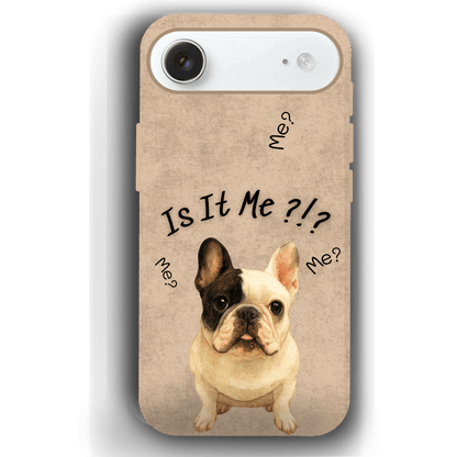 “Is It Me?” Design Custom Pet iPhone 17 Case by YingMart – Personalized Funny Portrait Design, Perfect Gift for Pet Lovers