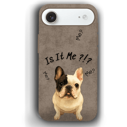 “Is It Me?” Design Custom Pet iPhone 17 Case by YingMart – Personalized Funny Portrait Design, Perfect Gift for Pet Lovers