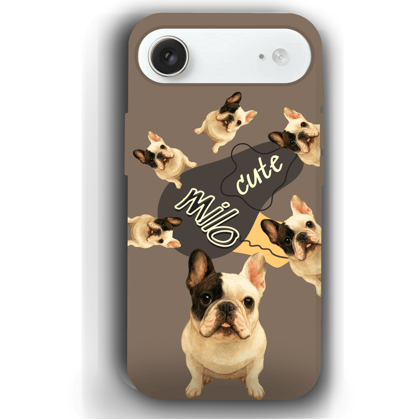 “Milo Cute” Design Custom Pet iPhone 17 Case by YingMart - Personalized Animal Portrait, Protective Cover for Pet Lovers