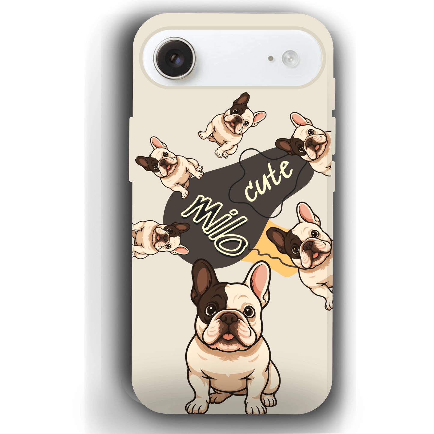 “Milo Cute” Design Custom Pet iPhone 17 Case by YingMart - Personalized Animal Portrait, Protective Cover for Pet Lovers
